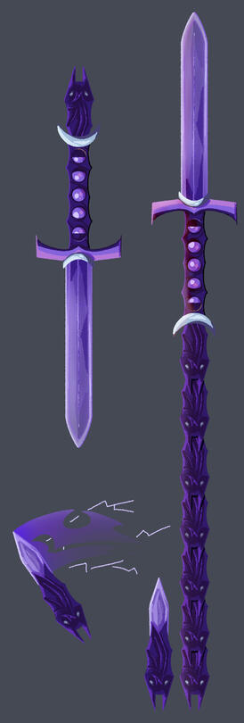 modular dagger-sword-spear weapon design