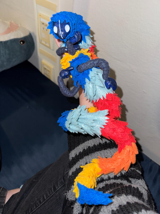 Art doll of Sneem, one of my original characters