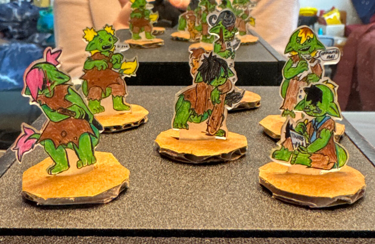 Shrink plastic Goblin Minis