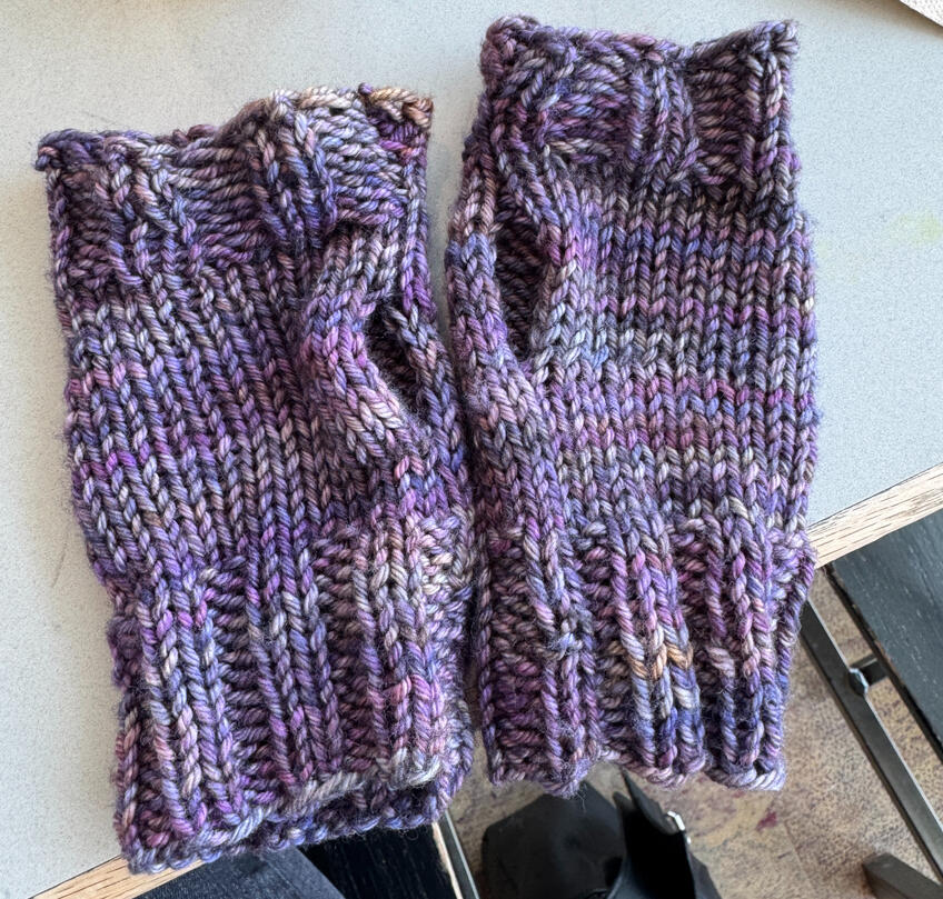 Knitted Fingerless Gloves